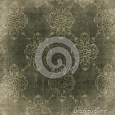 Faded damask vintage paper Stock Photo