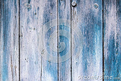 Faded vignette blue color on wooden board Stock Photo