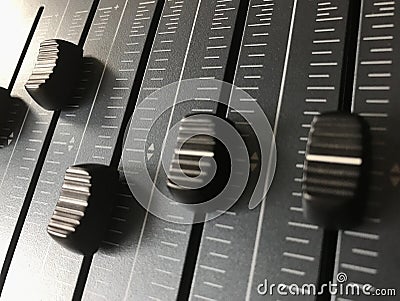 Faders 3rd Stock Photo