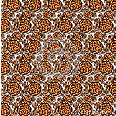 Fading Su Afro Pattern Stock Photo