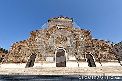 Faenza, Cathedral facade, Renaissance era Stock Photo