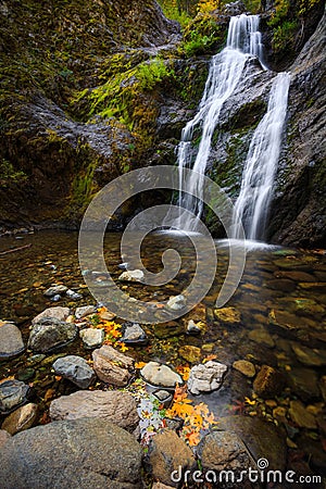 Faery Falls in Shasta-Trinity National Forest, Northern California Stock Photo