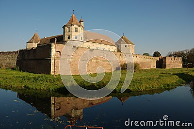 Fagaras fortified fortress Stock Photo