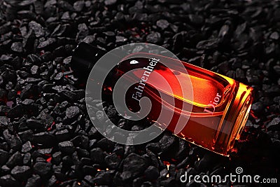 FAHRENHEIT Dior perfume, luxury cologne, Vitoria, Spain, February of 2024 Editorial Stock Photo