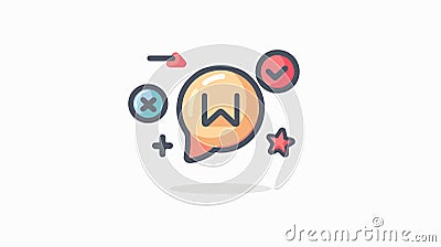 Communication Failure Message Icon for Visual Media Design Projects Vector Illustration