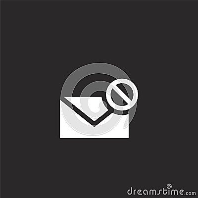 failed message icon. Filled failed message icon for website design and mobile, app development. failed message icon from filled Vector Illustration