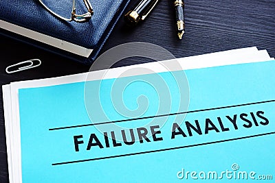 Failure analysis. RCA - Root Cause Analysis. Stock Photo