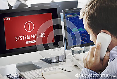 Failure Attacked Hacked Virus AbEnd Concept Stock Photo