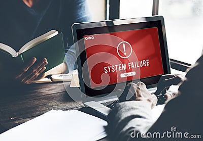 Failure Attacked Hacked Virus AbEnd Concept Stock Photo