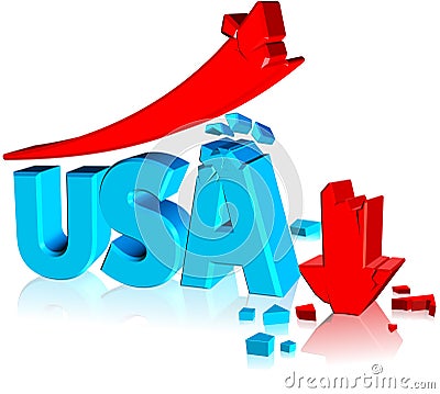 Failure Business USA Stock Photo