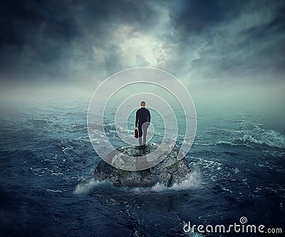 Failure crisis concept lost business career education opportunity Stock Photo