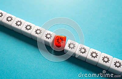 Failure and critical breakdown. Reliability, fault tolerance. Duplicate parts and systems. Serious damage. Error correction. Stock Photo