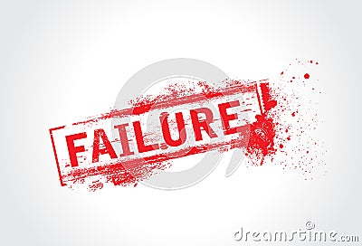 Failure grunge text Vector Illustration