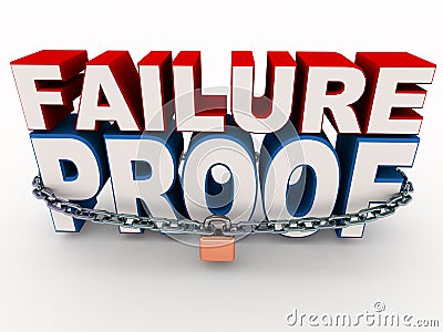 Failure proof Stock Photo