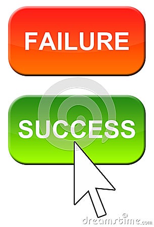 Failure and success Stock Photo