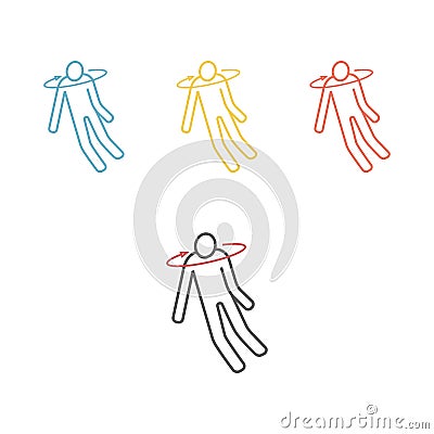 Fainting line icon. Vector illustration Vector Illustration