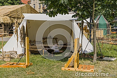 Fair next to the Wawel Castle Editorial Stock Photo