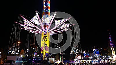 Fair ride shot at the West Coast Amusements Carnival. With 4k resolution Fair ride shot at the West Coast Amusements Carnival. With 4k resolution