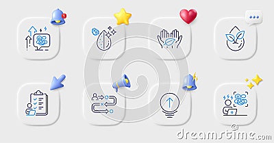 Fair trade, Journey path and Swipe up line icons. For web app, printing. Vector Stock Photo