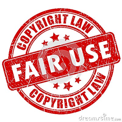 Fair use copyright stamp Vector Illustration