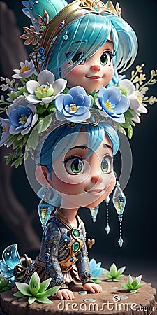 Faire. little fusion pojatti realistic steampunk. Generative AI Stock Photo