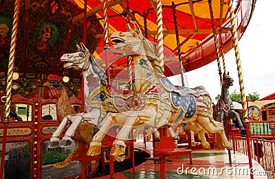 Fairground Horses Stock Photo