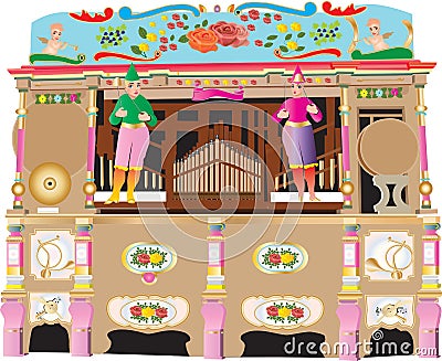 Fairground Organ Vector Illustration