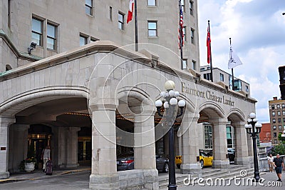 Fairmont Chateau Laurier in Ottawa, Canada Editorial Stock Photo