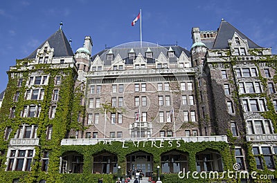 The Fairmont Empress hotel Victoria BC Canada Editorial Stock Photo