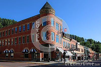 Old Fairmont Hotel in Deadwood South Dakota Stock Photo