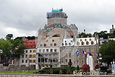 Fairmont Hotel at Quebec City, Canada Stock Photo