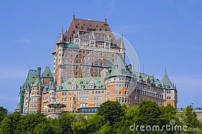 Fairmont Le Chateau Frontenac in Quebec City, Canada Stock Photo