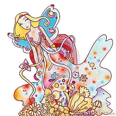 Fairy Cartoon Illustration