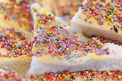 Fairy bread Food abstract background and texture Stock Photo