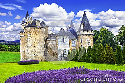 Fairy castles of France Stock Photo