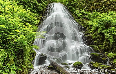 Fairy Falls, Columbia Gorge Stock Photo