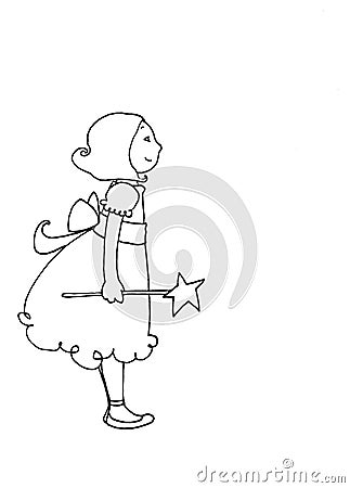 Fairy girl Cartoon Illustration