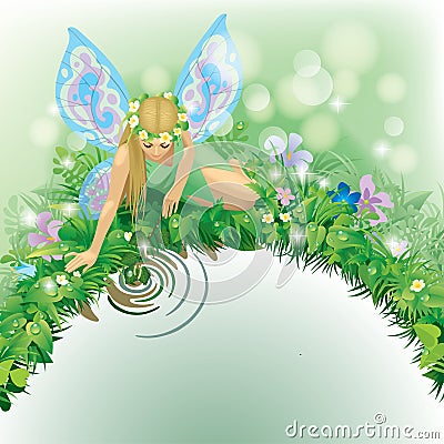 Fairy girl Vector Illustration