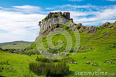 The Fairy glen on the Isle of Skye Stock Photo
