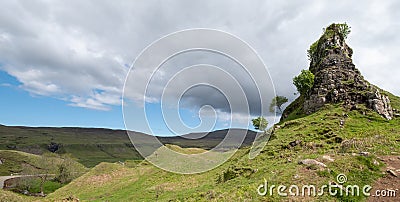 Fairy Glen on the Trotternish Peninsula, Isle of Skye, Scotland UK Stock Photo
