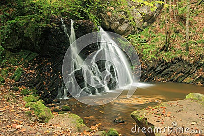 Fairy Glen waterfall, Rosemarkie, Scotland Stock Photo