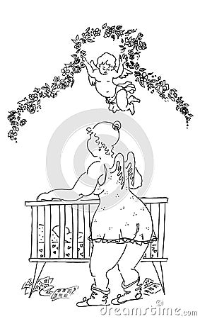 Baby Shower - Fairy Godmother Stock Photo