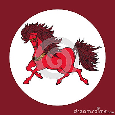 Fairy horse Vector Illustration
