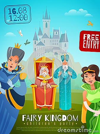 Fairy Kingdom Vector Illustration Vector Illustration