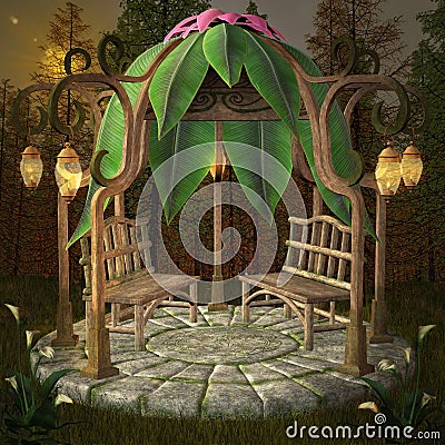 Fairy pavilion Stock Photo