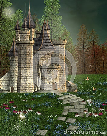 Fairy tale castle Stock Photo