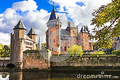 Fairy tale castle De Haar Editorial Stock Photo
