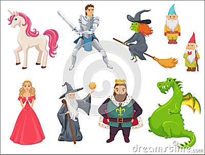 Fairy tale characters Vector Illustration