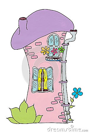 Fairy-tale house. Stock Photo