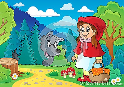 Fairy tale theme image 1 Vector Illustration